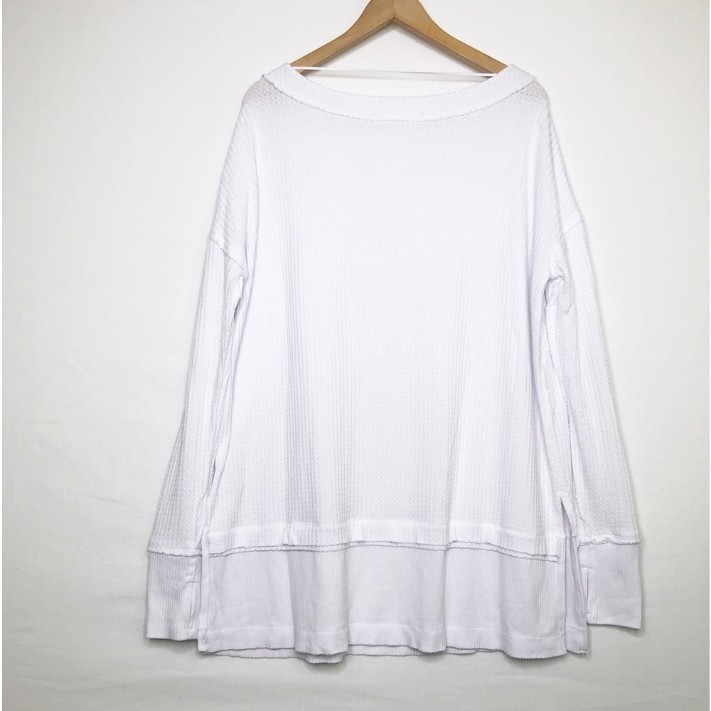 Free people with a free white North Shore thermal top - Picture 4 of 11